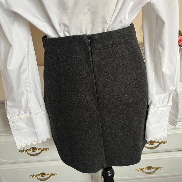 Shein black wool mini skirt - Picture 3 of 4